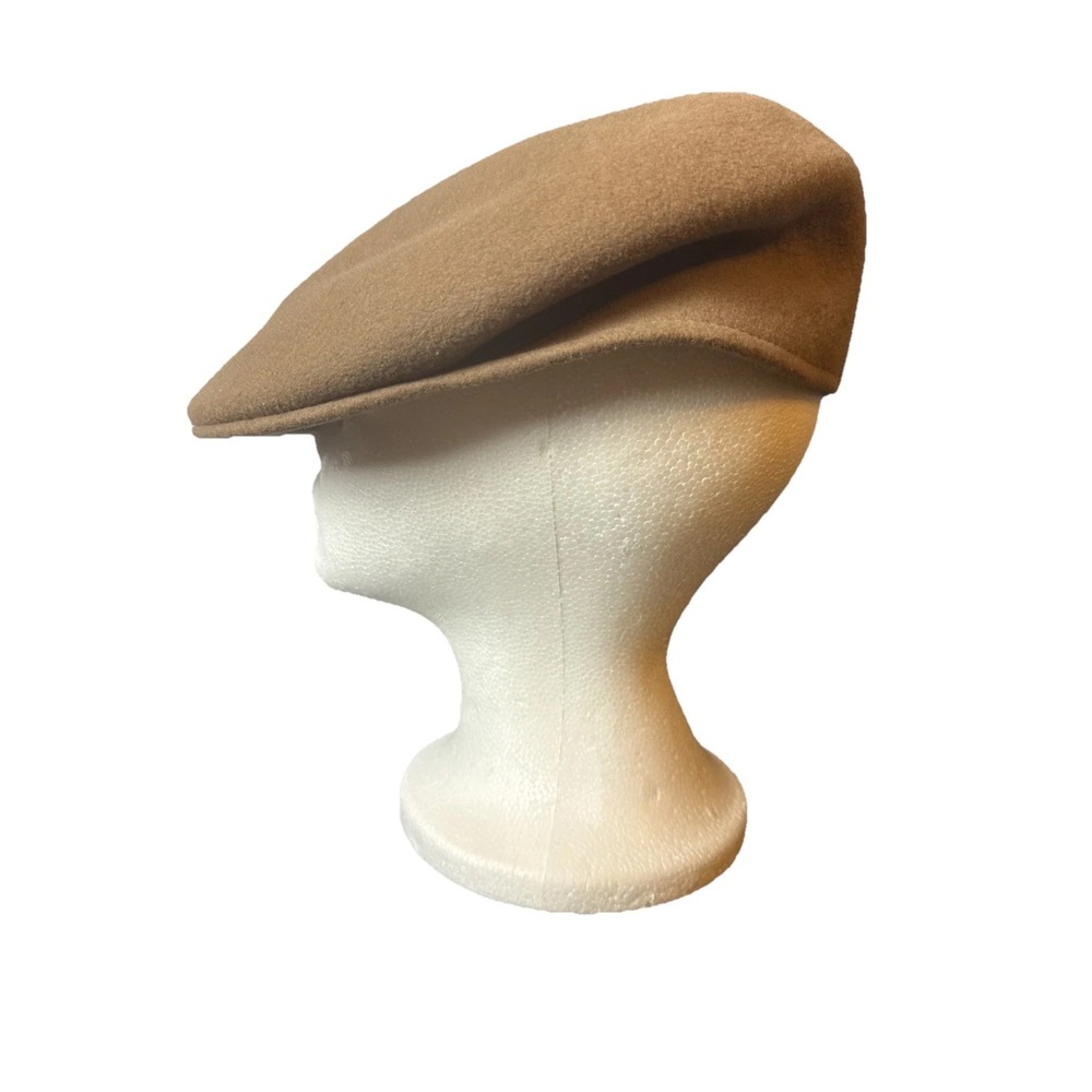 Vintage Wool Felt Made In The USA Newsboy Cabbie Hat Cap Classic Grandpacore - Picture 4 of 8